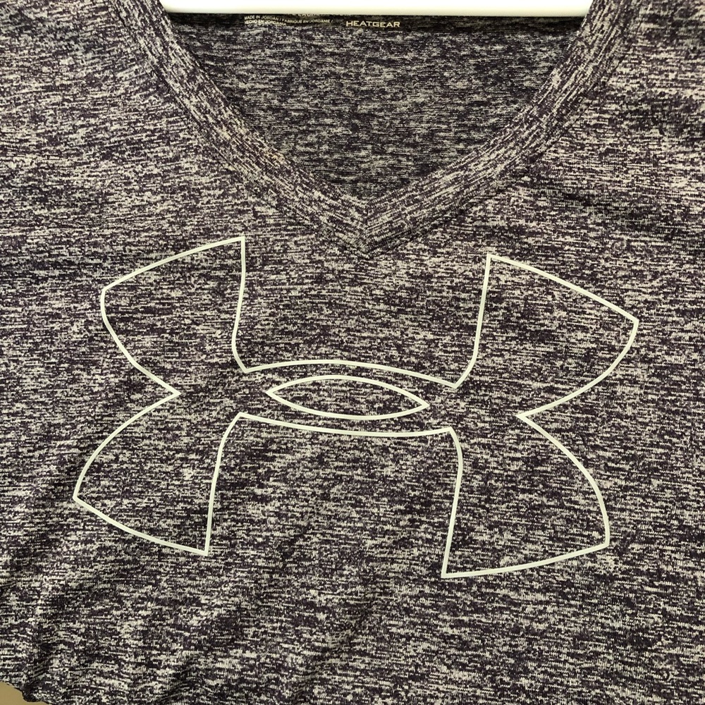 Under Armour Heatgear purple‎ women’s Shirt Sz LG - Picture 4 of 7